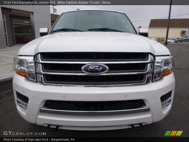 White Platinum Metallic Tricoat / Ebony 2016 Ford Expedition EL Limited 4x4