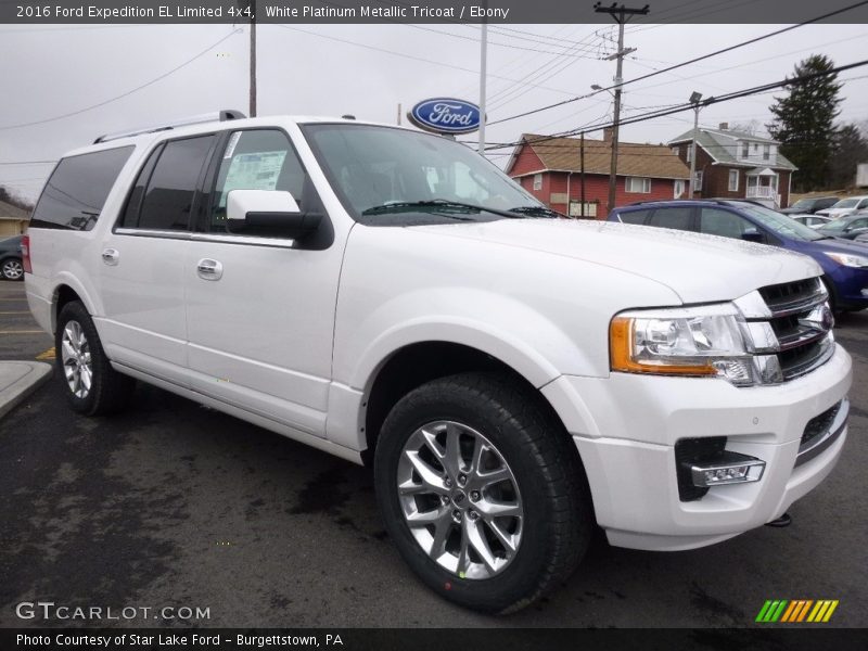 White Platinum Metallic Tricoat / Ebony 2016 Ford Expedition EL Limited 4x4