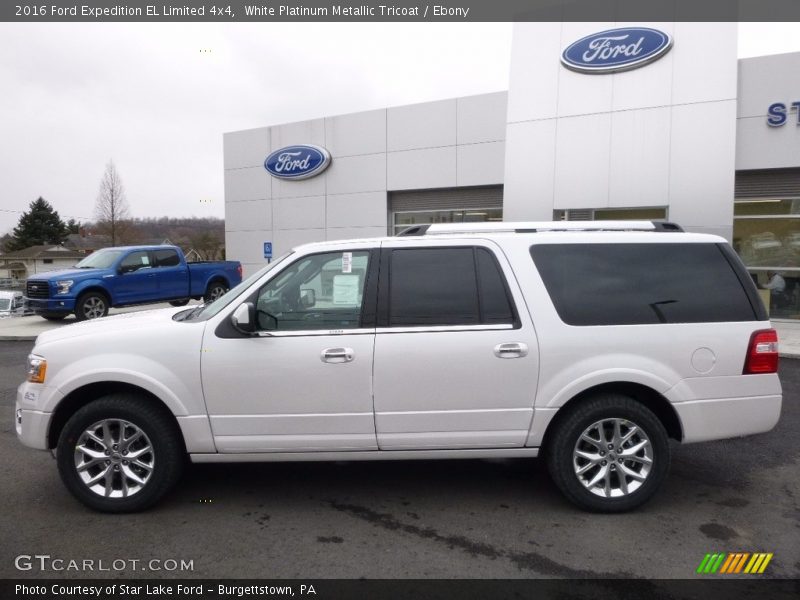 White Platinum Metallic Tricoat / Ebony 2016 Ford Expedition EL Limited 4x4