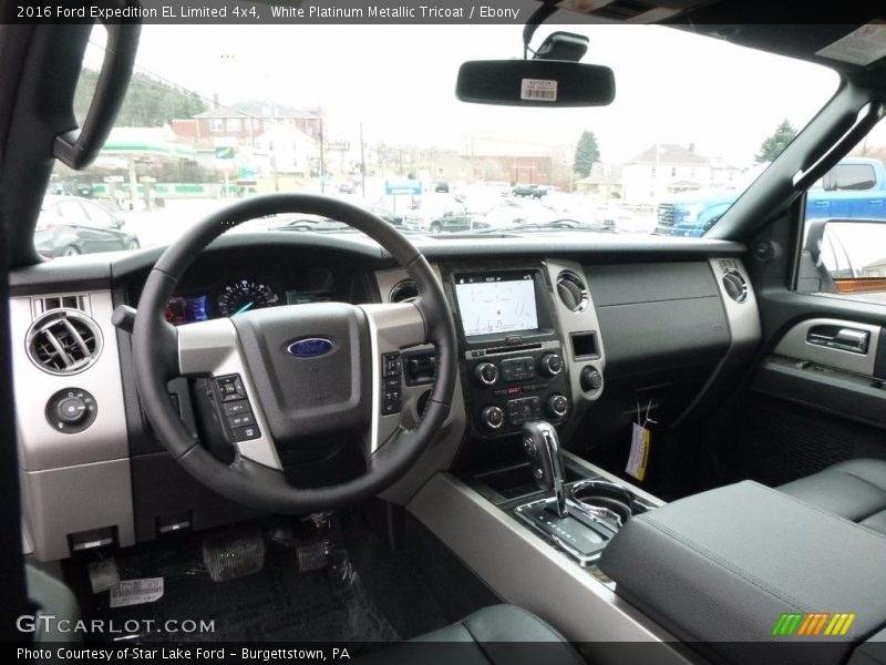 White Platinum Metallic Tricoat / Ebony 2016 Ford Expedition EL Limited 4x4