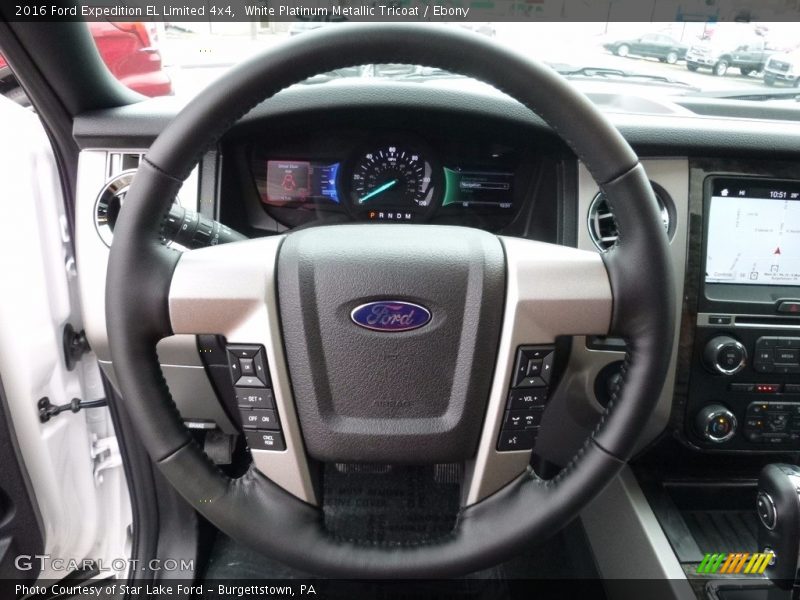 White Platinum Metallic Tricoat / Ebony 2016 Ford Expedition EL Limited 4x4