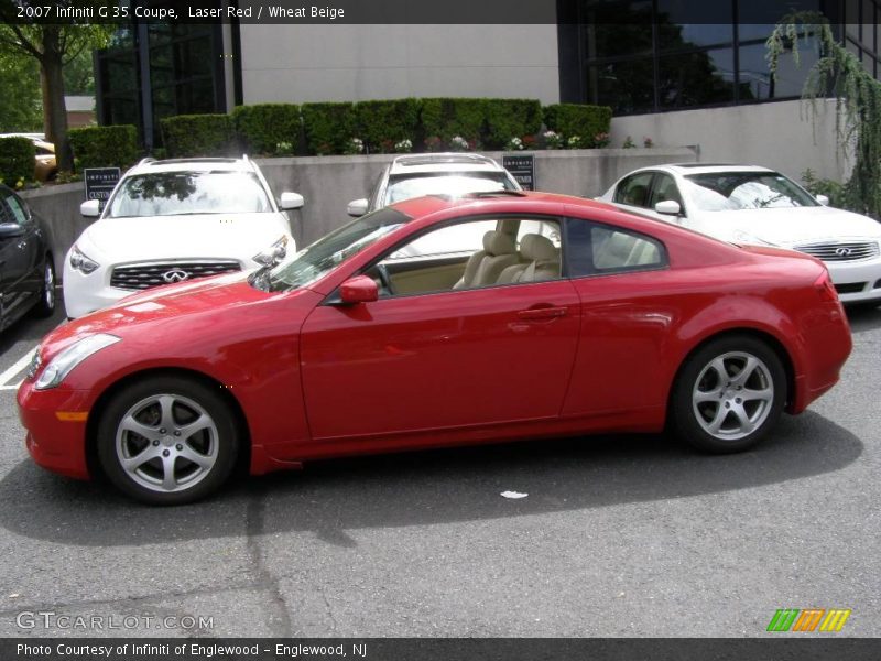 Laser Red / Wheat Beige 2007 Infiniti G 35 Coupe