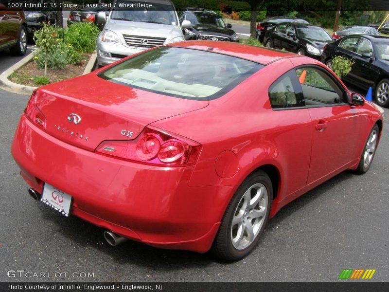 Laser Red / Wheat Beige 2007 Infiniti G 35 Coupe