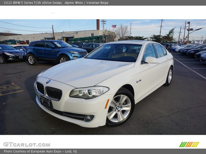 Alpine White / Venetian Beige 2013 BMW 5 Series 528i xDrive Sedan