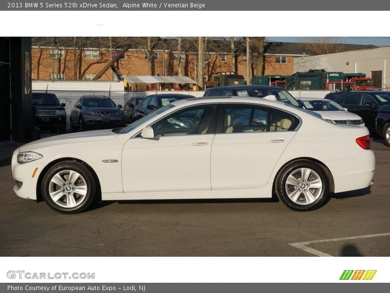 Alpine White / Venetian Beige 2013 BMW 5 Series 528i xDrive Sedan