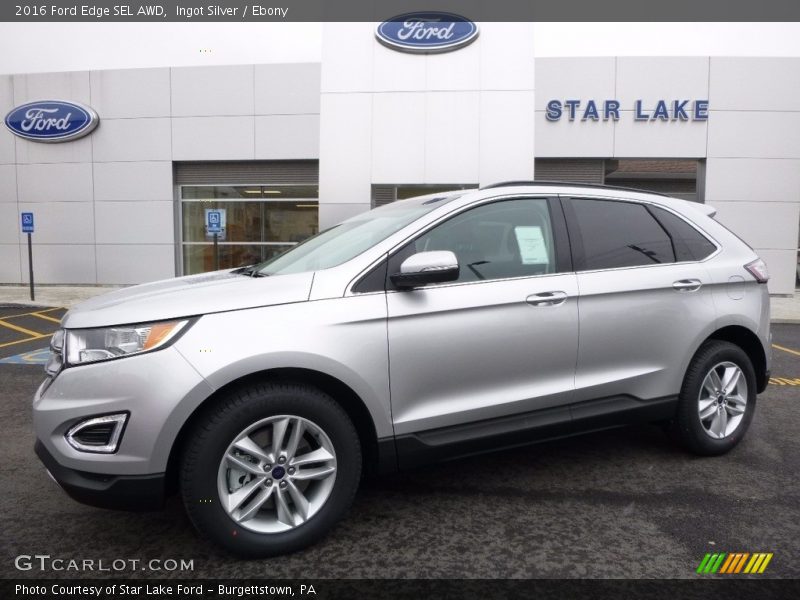 Ingot Silver / Ebony 2016 Ford Edge SEL AWD