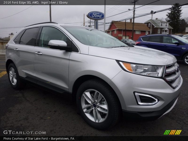 Ingot Silver / Ebony 2016 Ford Edge SEL AWD