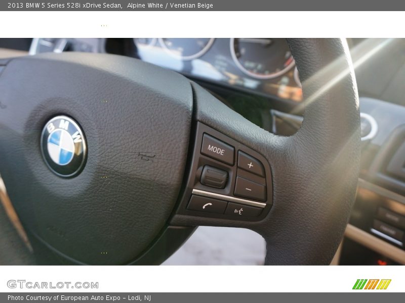 Alpine White / Venetian Beige 2013 BMW 5 Series 528i xDrive Sedan