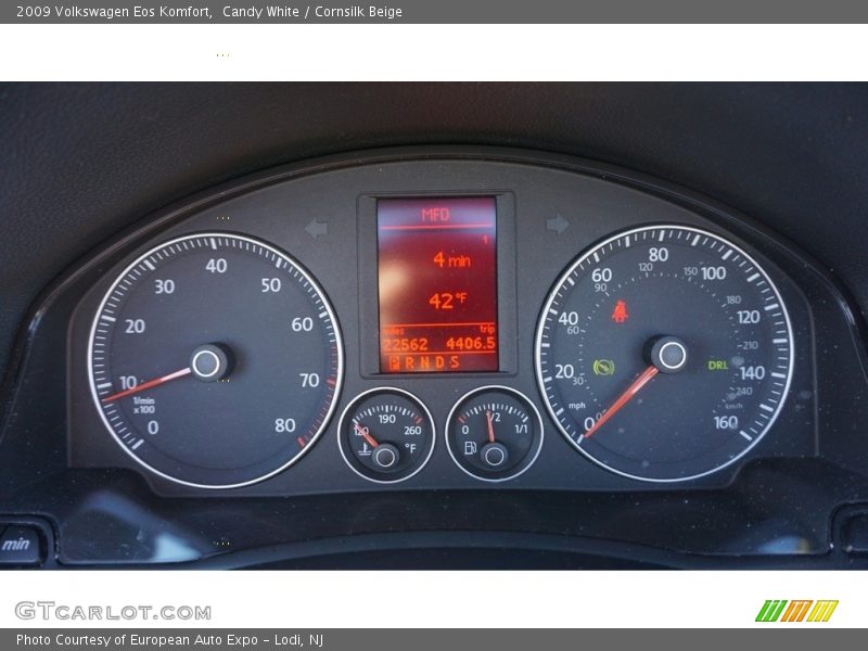 Candy White / Cornsilk Beige 2009 Volkswagen Eos Komfort