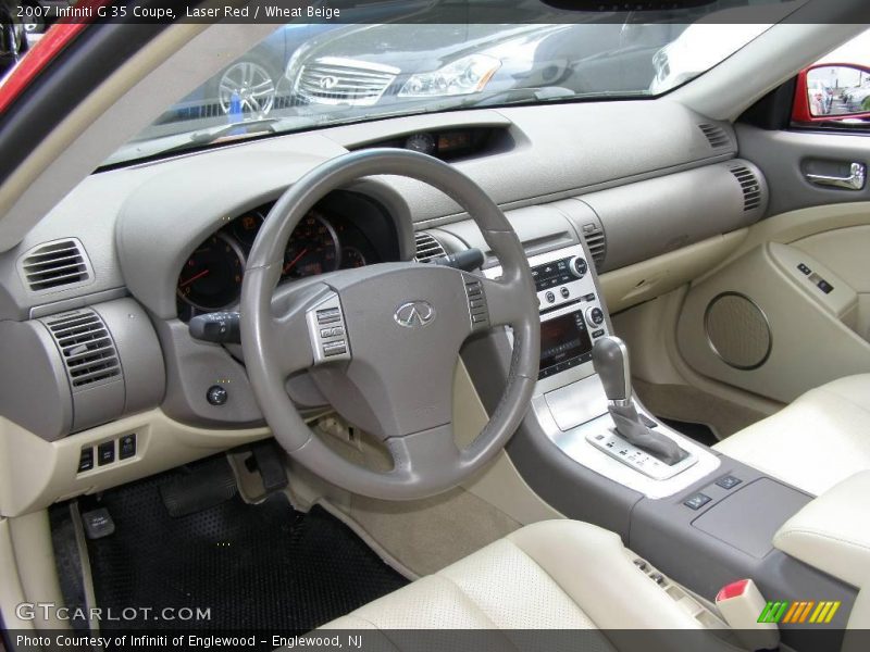 Laser Red / Wheat Beige 2007 Infiniti G 35 Coupe