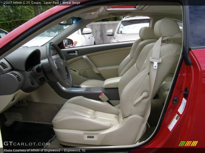 Laser Red / Wheat Beige 2007 Infiniti G 35 Coupe