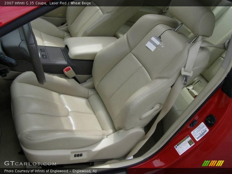 Laser Red / Wheat Beige 2007 Infiniti G 35 Coupe