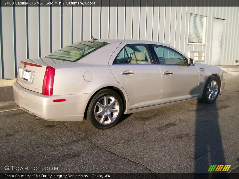 Gold Mist / Cashmere/Cocoa 2008 Cadillac STS V6