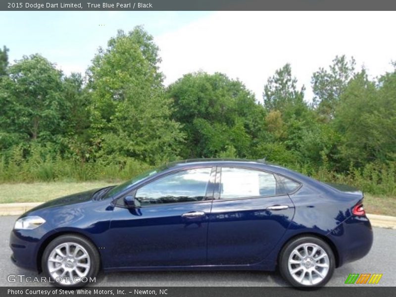 True Blue Pearl / Black 2015 Dodge Dart Limited