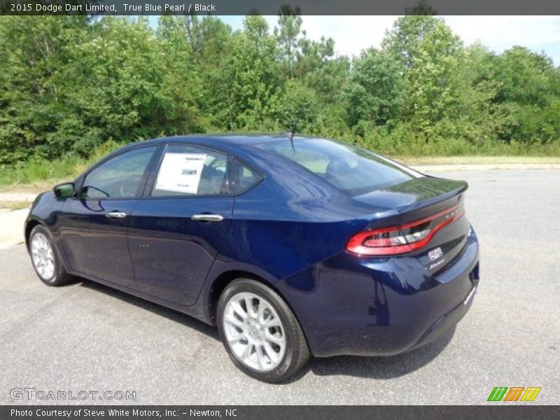 True Blue Pearl / Black 2015 Dodge Dart Limited