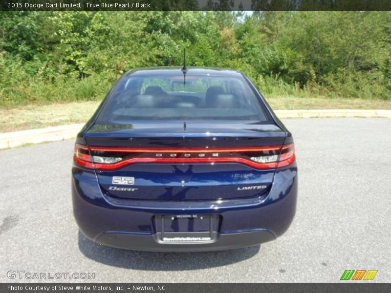 True Blue Pearl / Black 2015 Dodge Dart Limited