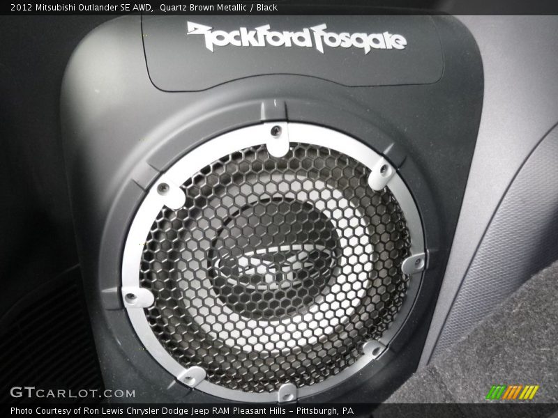 Quartz Brown Metallic / Black 2012 Mitsubishi Outlander SE AWD