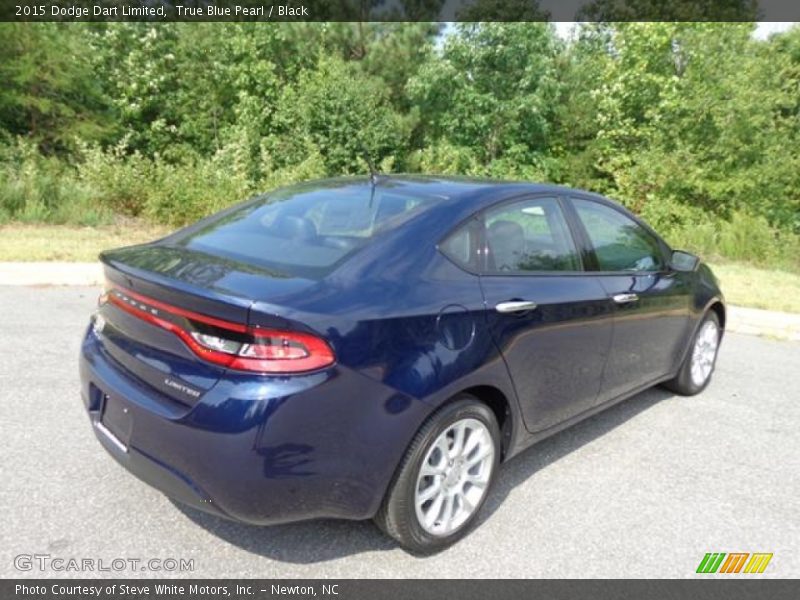 True Blue Pearl / Black 2015 Dodge Dart Limited