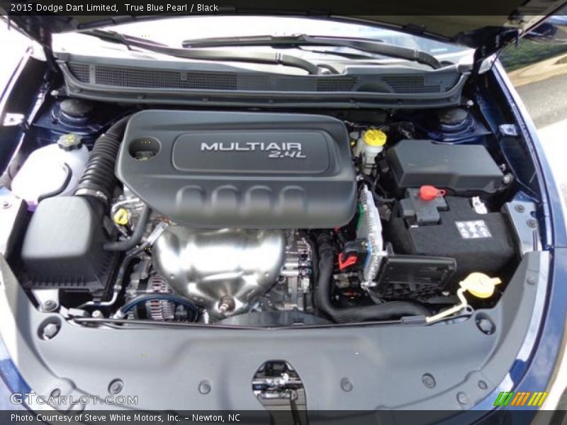 True Blue Pearl / Black 2015 Dodge Dart Limited