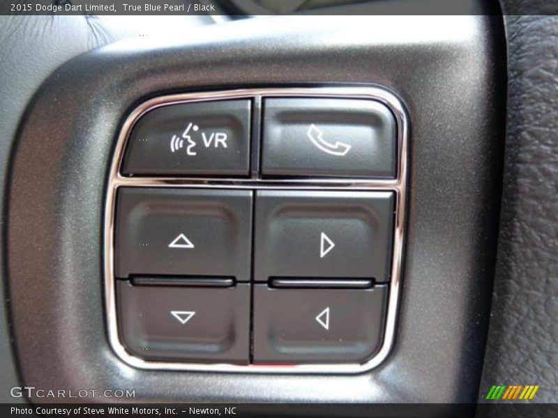True Blue Pearl / Black 2015 Dodge Dart Limited