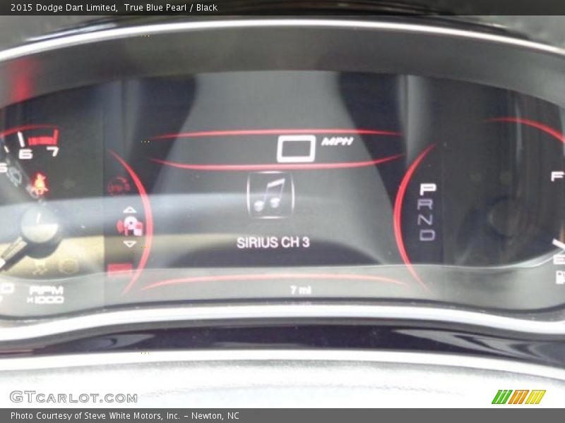 True Blue Pearl / Black 2015 Dodge Dart Limited