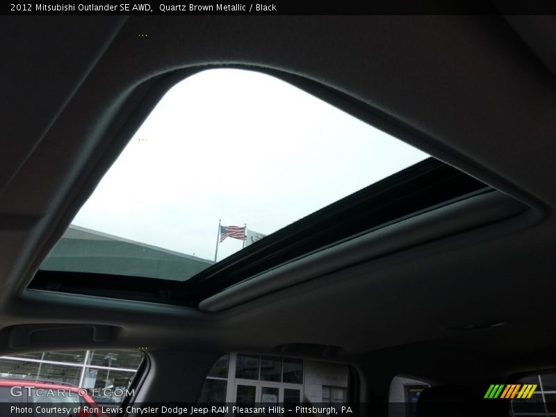 Quartz Brown Metallic / Black 2012 Mitsubishi Outlander SE AWD