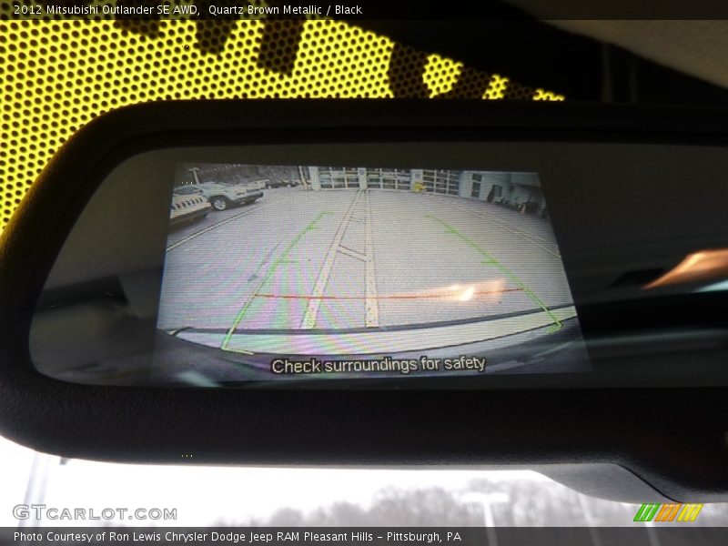 Quartz Brown Metallic / Black 2012 Mitsubishi Outlander SE AWD