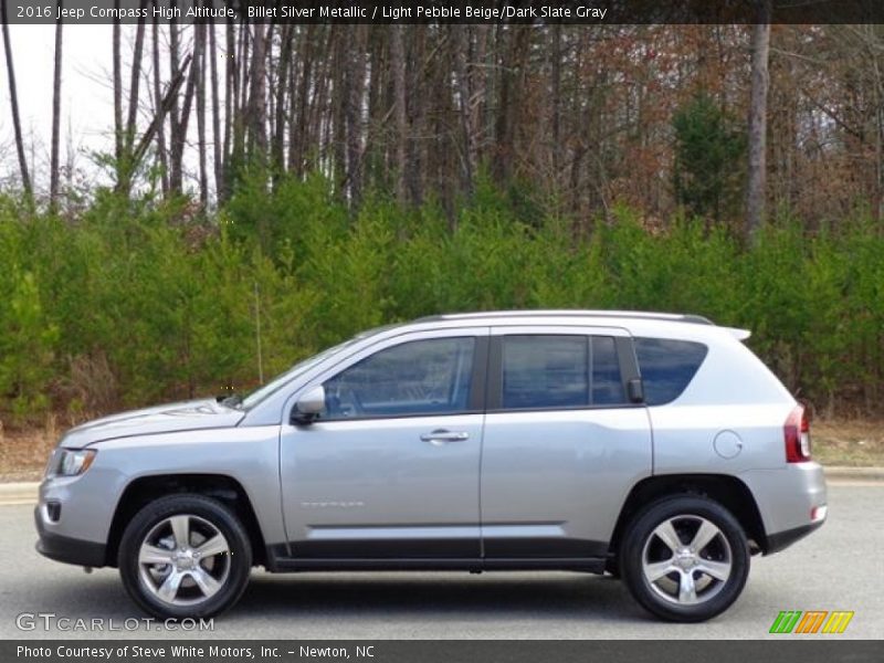 Billet Silver Metallic / Light Pebble Beige/Dark Slate Gray 2016 Jeep Compass High Altitude