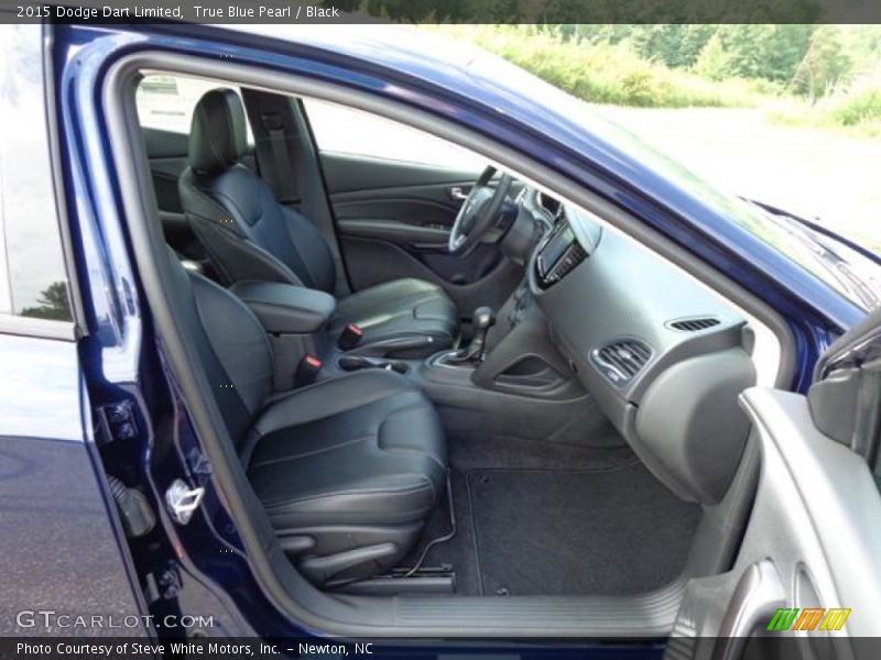 True Blue Pearl / Black 2015 Dodge Dart Limited