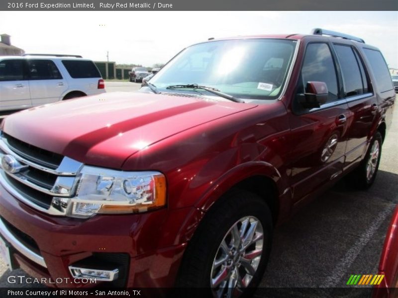 Ruby Red Metallic / Dune 2016 Ford Expedition Limited