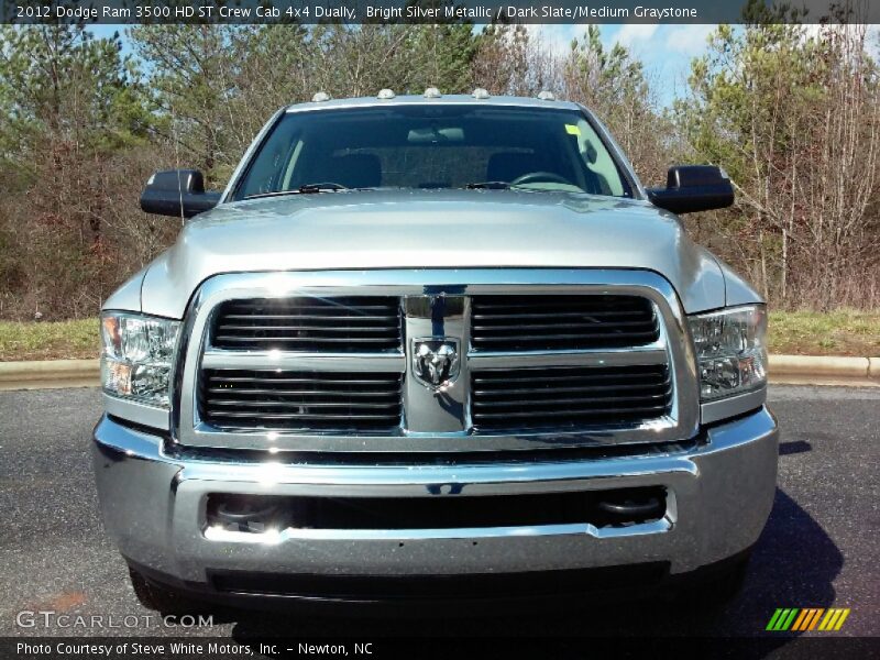 Bright Silver Metallic / Dark Slate/Medium Graystone 2012 Dodge Ram 3500 HD ST Crew Cab 4x4 Dually
