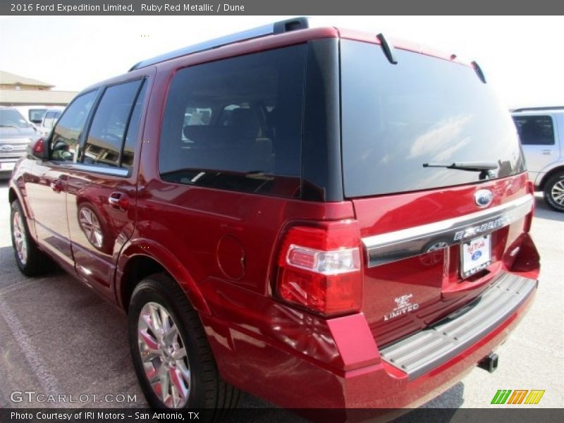 Ruby Red Metallic / Dune 2016 Ford Expedition Limited