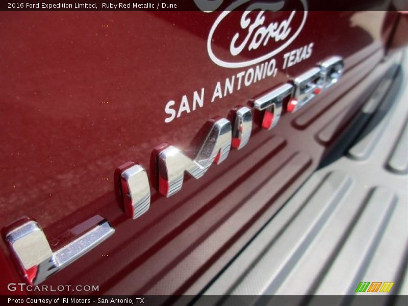 Ruby Red Metallic / Dune 2016 Ford Expedition Limited