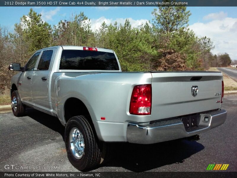 Bright Silver Metallic / Dark Slate/Medium Graystone 2012 Dodge Ram 3500 HD ST Crew Cab 4x4 Dually