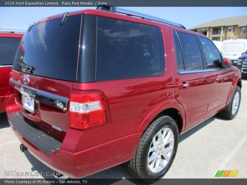 Ruby Red Metallic / Dune 2016 Ford Expedition Limited
