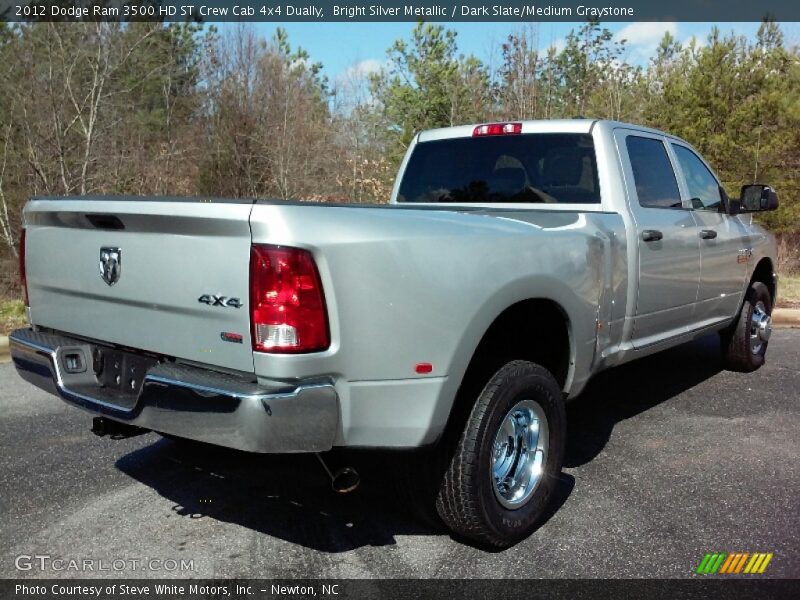 Bright Silver Metallic / Dark Slate/Medium Graystone 2012 Dodge Ram 3500 HD ST Crew Cab 4x4 Dually