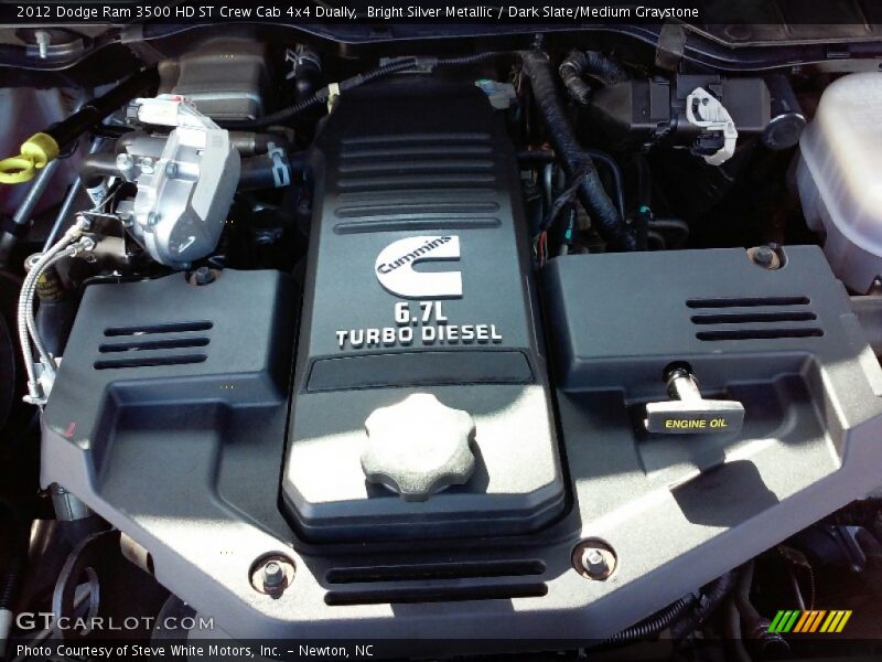 Bright Silver Metallic / Dark Slate/Medium Graystone 2012 Dodge Ram 3500 HD ST Crew Cab 4x4 Dually