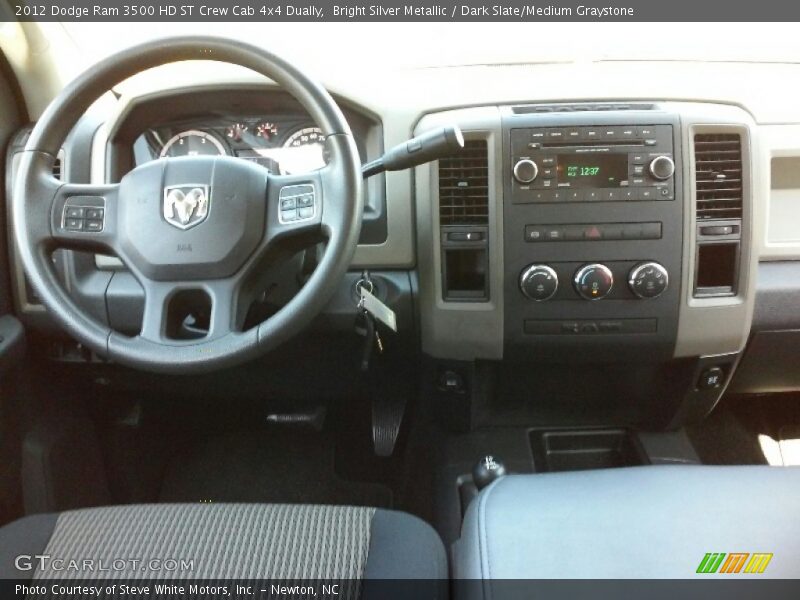Bright Silver Metallic / Dark Slate/Medium Graystone 2012 Dodge Ram 3500 HD ST Crew Cab 4x4 Dually