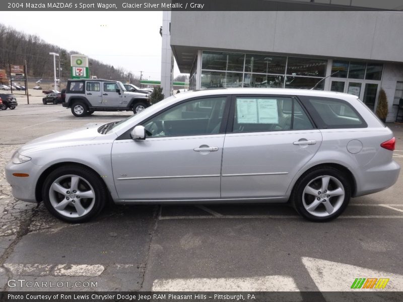 Glacier Silver Metallic / Gray 2004 Mazda MAZDA6 s Sport Wagon