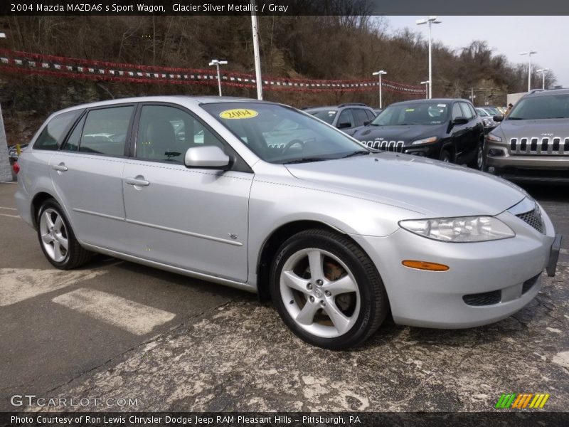 Glacier Silver Metallic / Gray 2004 Mazda MAZDA6 s Sport Wagon