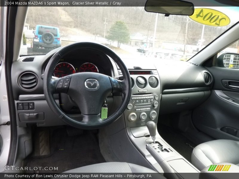 Glacier Silver Metallic / Gray 2004 Mazda MAZDA6 s Sport Wagon