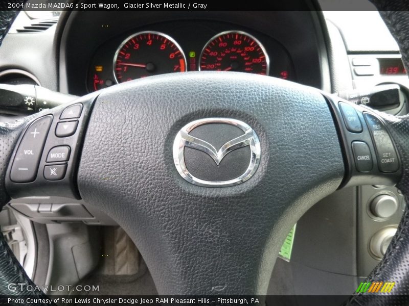 Glacier Silver Metallic / Gray 2004 Mazda MAZDA6 s Sport Wagon