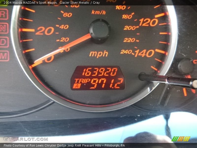 Glacier Silver Metallic / Gray 2004 Mazda MAZDA6 s Sport Wagon