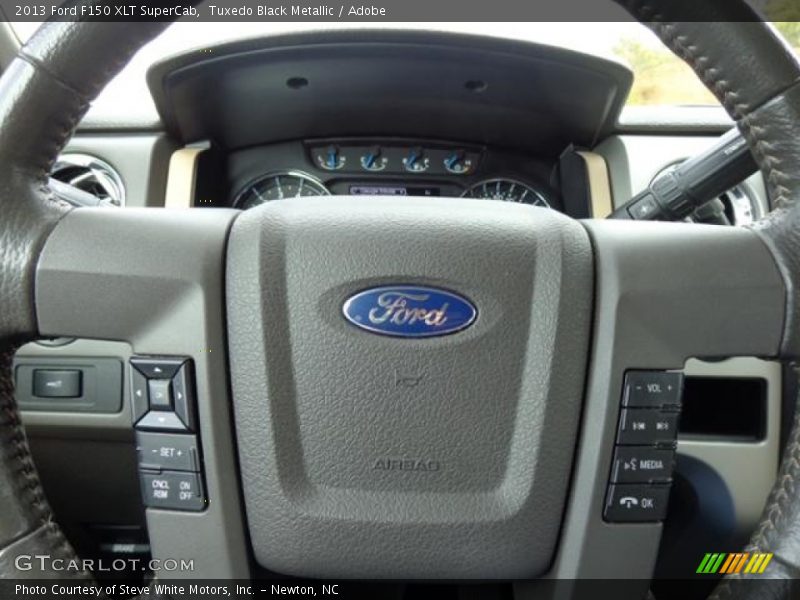 Tuxedo Black Metallic / Adobe 2013 Ford F150 XLT SuperCab