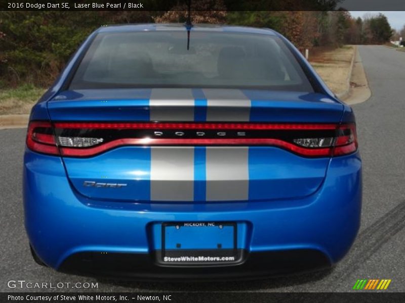 Laser Blue Pearl / Black 2016 Dodge Dart SE
