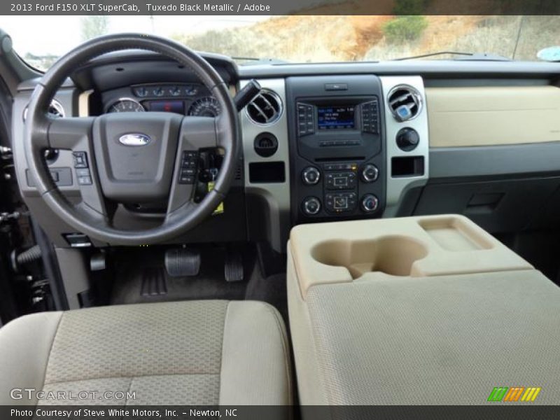 Tuxedo Black Metallic / Adobe 2013 Ford F150 XLT SuperCab