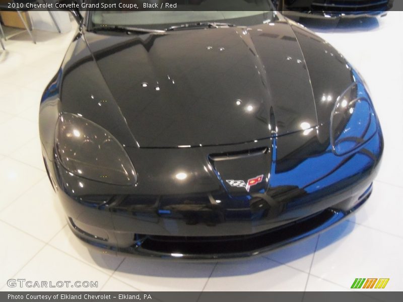 Black / Red 2010 Chevrolet Corvette Grand Sport Coupe