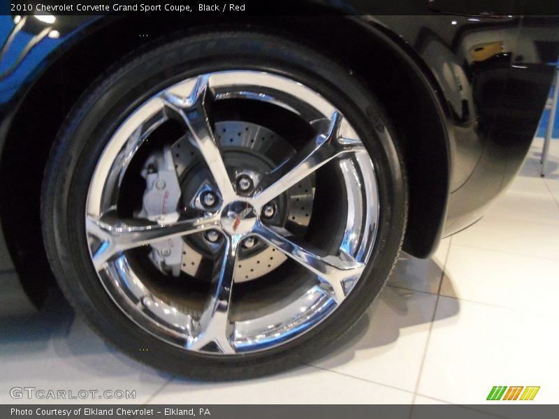Black / Red 2010 Chevrolet Corvette Grand Sport Coupe