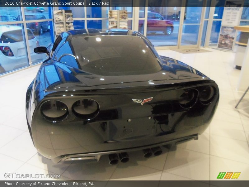 Black / Red 2010 Chevrolet Corvette Grand Sport Coupe