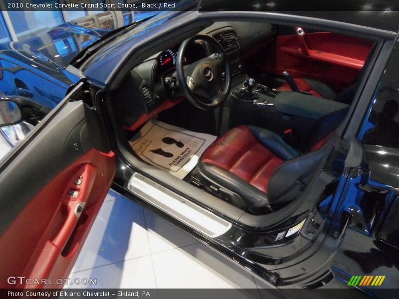 Black / Red 2010 Chevrolet Corvette Grand Sport Coupe
